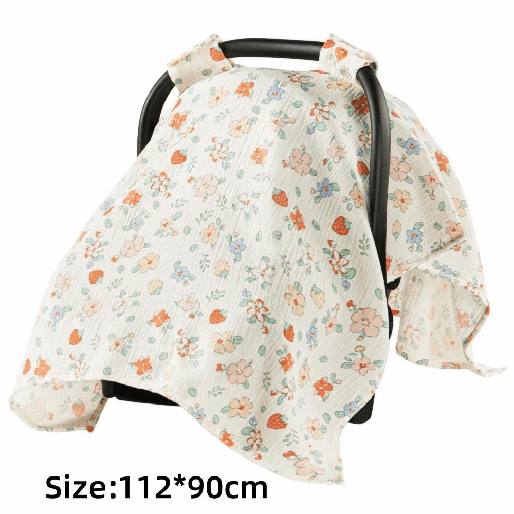 Sun Protector Stroller Cover Soft Breathable Sun Protector Cover Car Seat Canopy  For Boys Girls