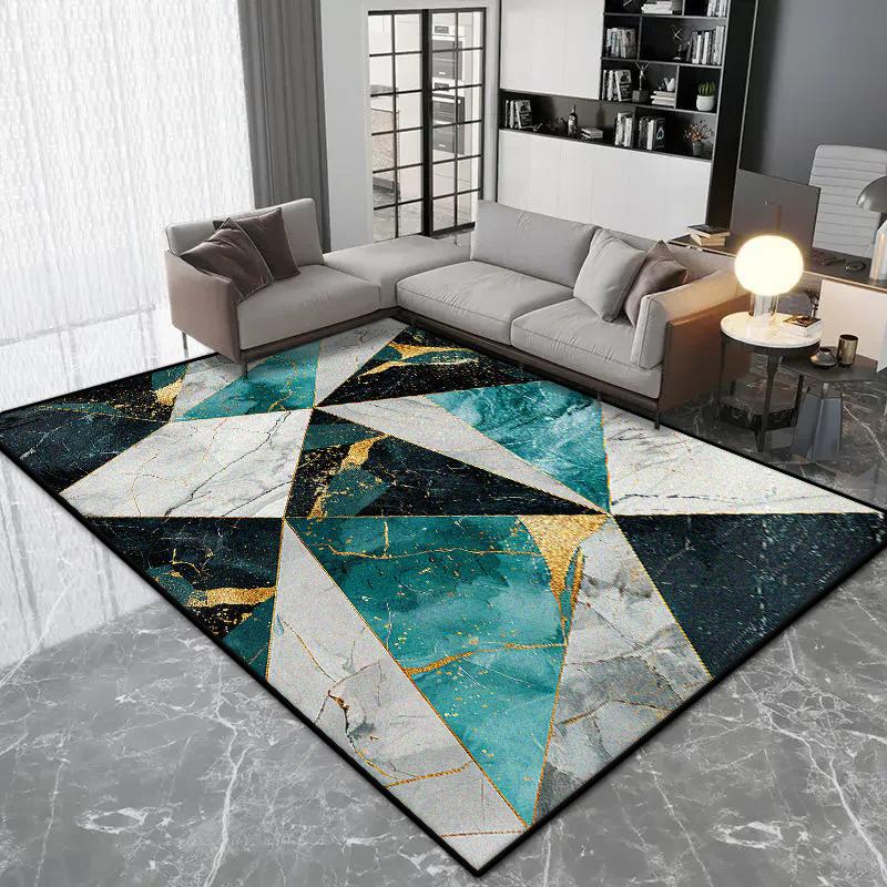 Nordic Geometric Style Carpet Living Room Luxury Decoration Bedroom Large Area Rugs Lounge Coffee Tables Non-slip Floor Mat Soft