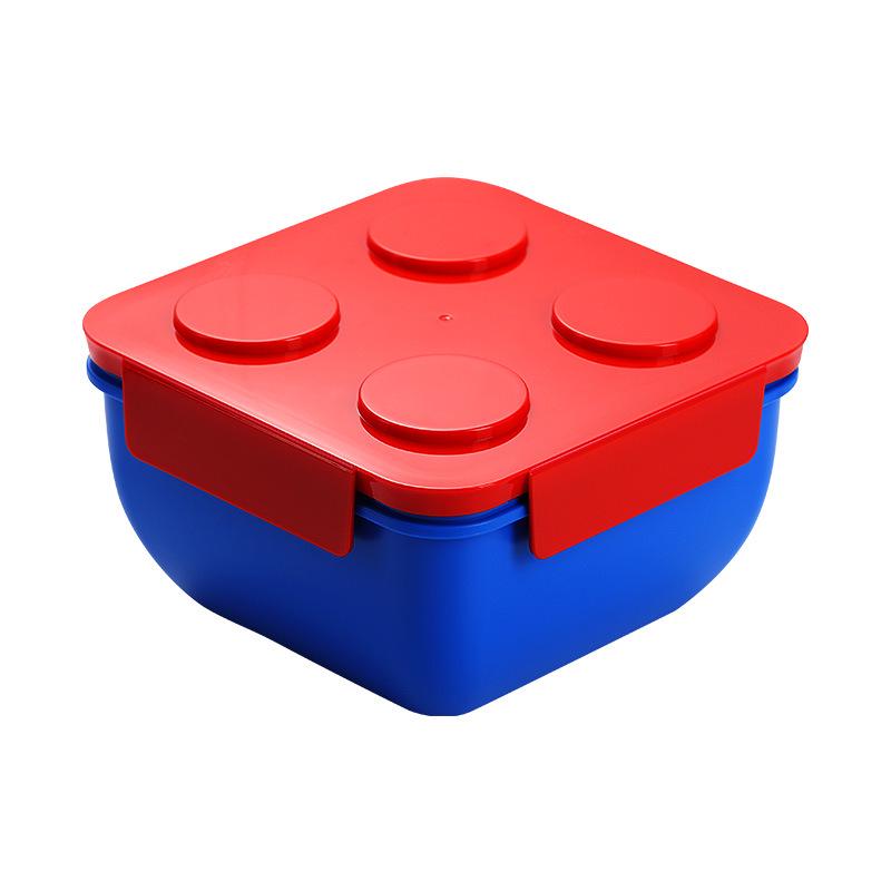 DIY Building Blocks Lunch & Picnic Box - Kids' Salad, Bento & Fruit Box with Microwave Heating