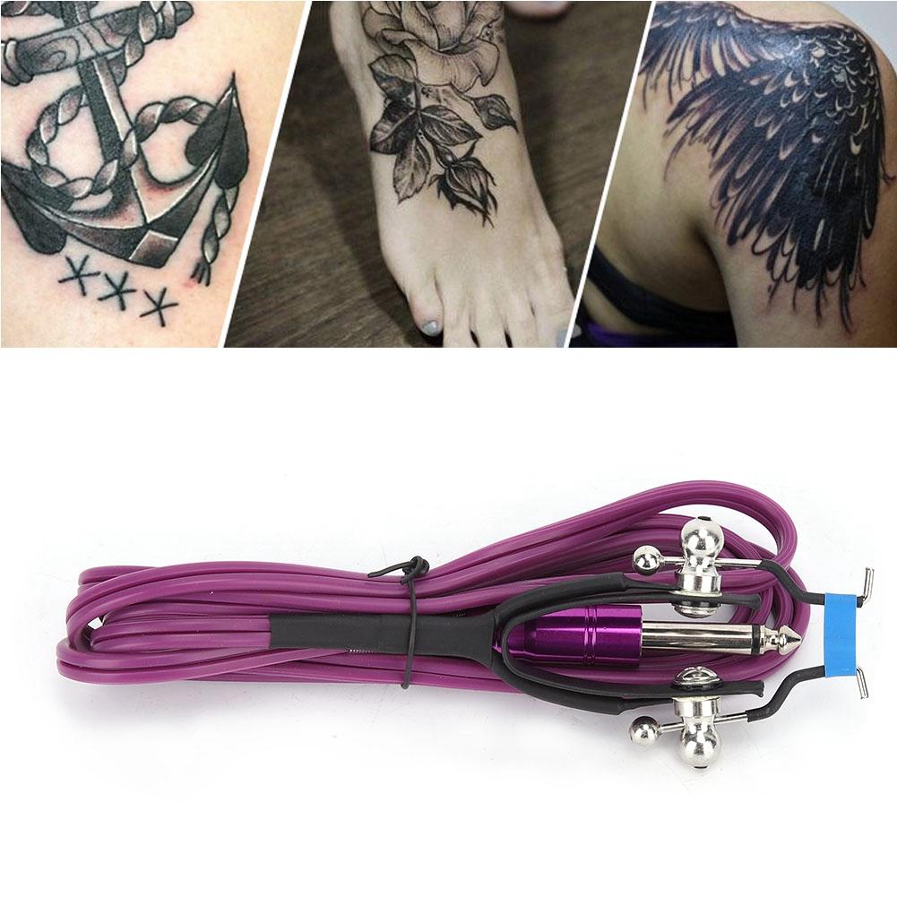 1.8m Tattoo Power Supply Silicone Clip Cord Tattoo Hook Line for Tattoo Machine (Blue)