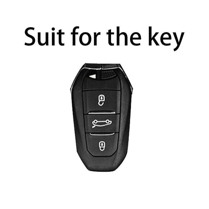 Gray Tpu Car Key Case Remote Cover For Peugeot 208 308 T9 508 2008 For Citroen C4 For Opel Corsa Crossland X Auto Accessories
