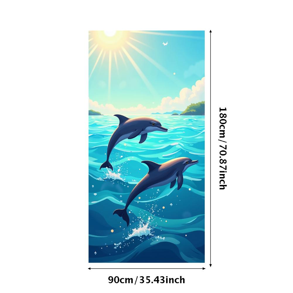 

Theme Background Artistic Ocean Dolphin Wrinkle-free Theme for Wedding