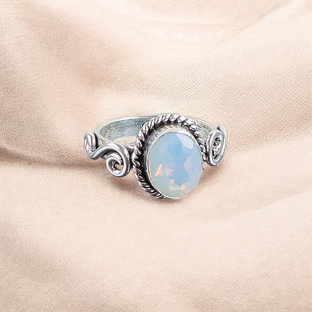 Milky Opal Gemstone 925 Sterling Silver Jewelry Handmade Ring Bridesmaid Gift RR-14-17