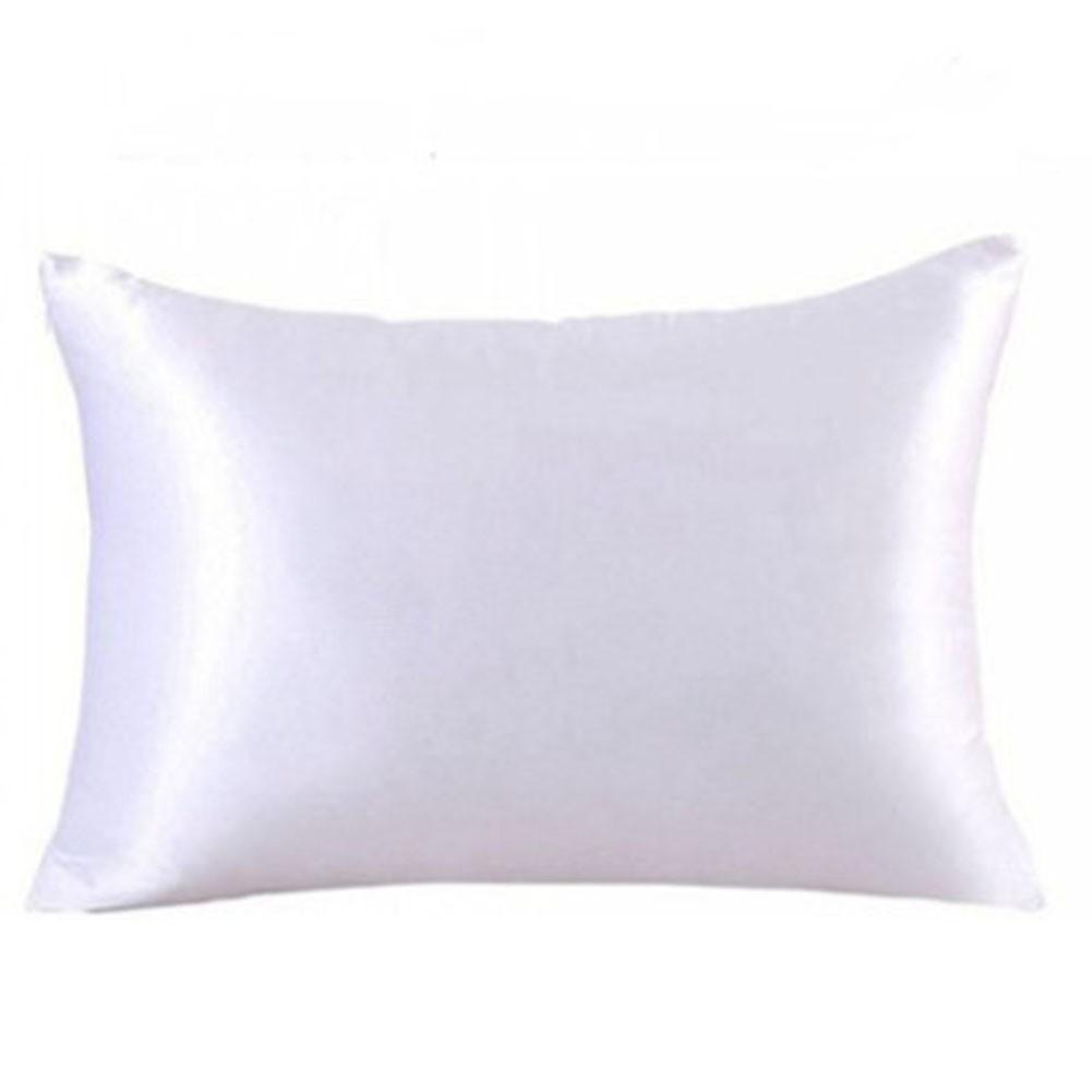 Silk Pillowcase with For Zip Closure for Queen Size Pillow Choose Your Color