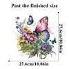 Butterfly Flower Toilet Sticker Self Adhesive Bathroom Wall Decoration Waterproof Removable Vinyl Art