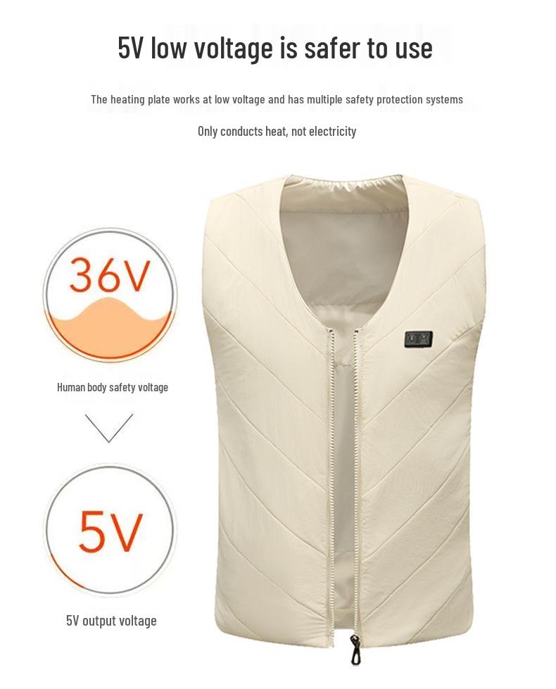 Smart Heated Vest: Electric Heated Winter Top for Men and Women