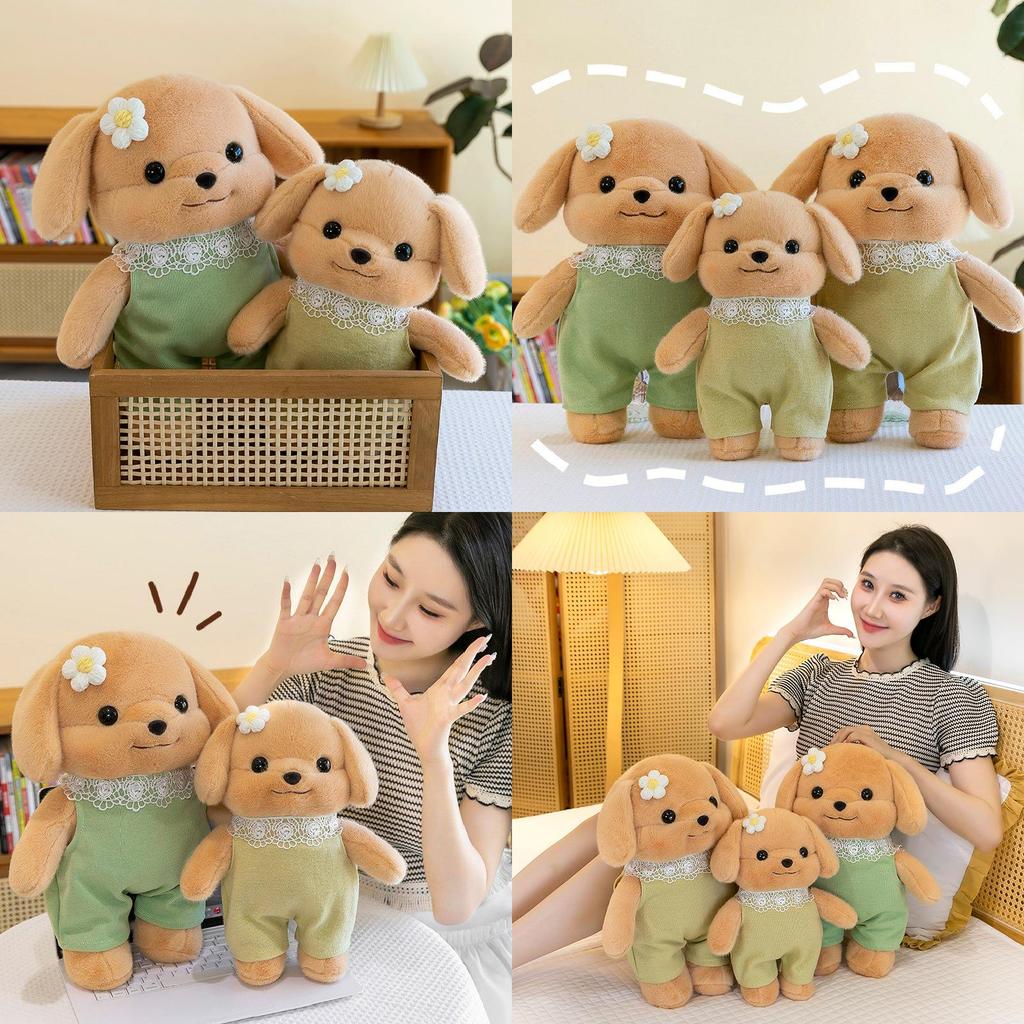 Adorable 35cm 45cm Flower Forest Poodle Plush Toy Soft Doll Gift For Kids