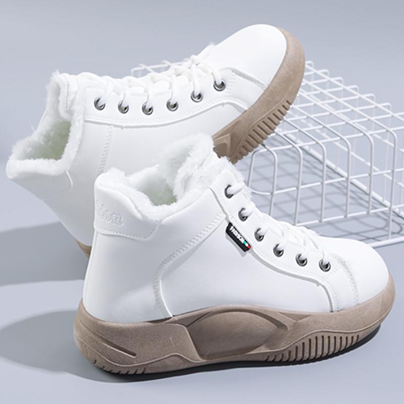 Winter Short Plush Boots Casual Thick Bottom Women Sneakers Designer Woman Flat Snow Boots Warm Woman's Ankle Boots Botas Mujer