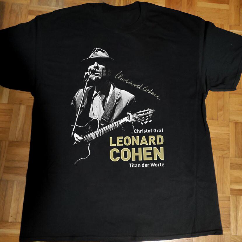 

Леонард Коэн Титан Слова Унисекс Футболка Все Размеры от S до 5XL Унисекс Футболка S