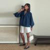 Women's Long Sleeved Shirt Shorts Set Summer New Style Casual Loose Fit Solid Color Versatile Daily Commuting Style Women's Loose Clothing Set