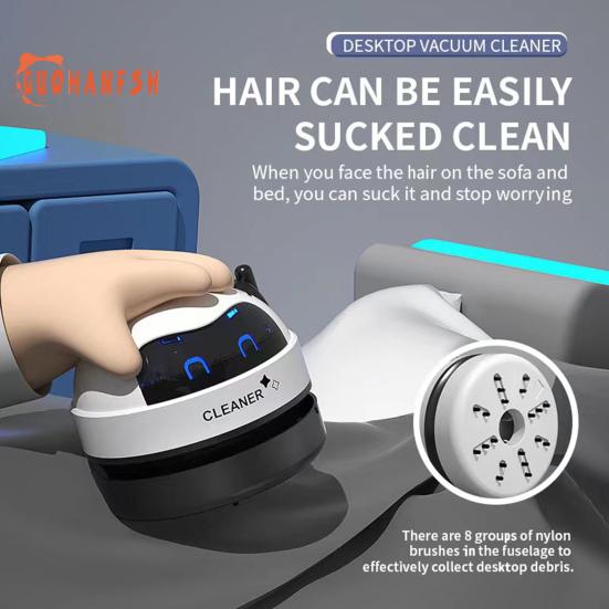 Mini-Desktop-Staubsauger, niedlich, starke Saugkraft, USB-Aufladung, Arbeitsplatte, Tastatur, Diamantmalerei, Strass, Staubsammler, Kehrwerkzeug