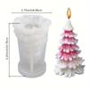 3D Christmas Decor Candle Silicone Mold for DIY Christmas Tree Aromatherapy Resin Plaster Mould Handmade  Chocolate Cake Making