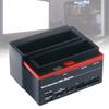 2 Slot Card Reader and Hard Drive Docking Station for IDE Solid Disk with USB3.0 Connection