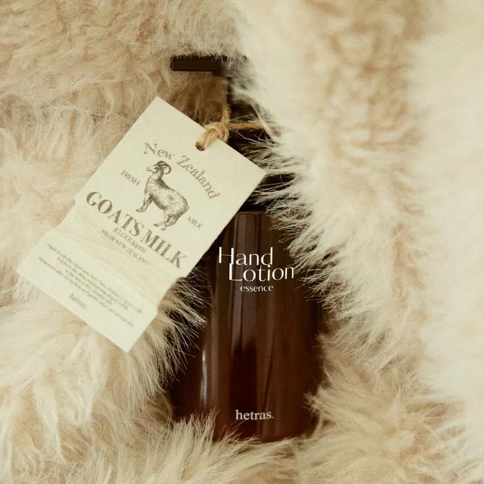 hetras Perfume Essence Large Capacity Hand Lotion 515ml Gift Edition High Moisture Goat Milk Hand Cream