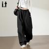Izzue Women's High-Waist Loose Wide-Leg Workwear Pants