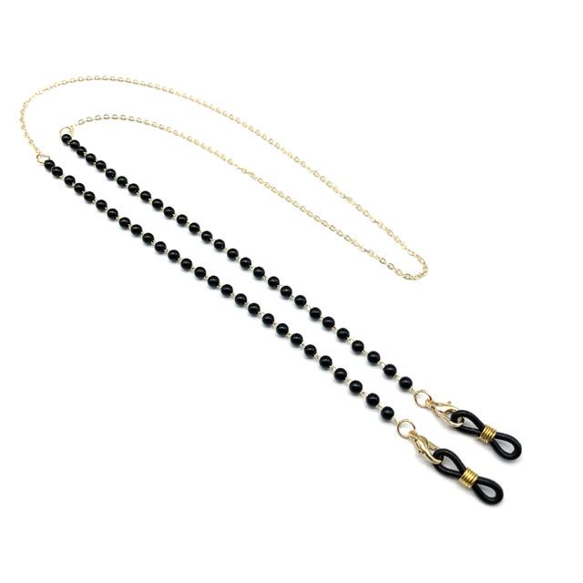 Eyeglass Chain White Plastic Bead Pearl Heart Charm Eyewear Retainer Glasses Holder Strap Women Necklace Gift