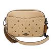 Used Prairie Rivet Camera Bag (9726, 29329, 7921), Studded Pebbled Pink Beige Logo Metal Beechwood, Women's from Japan