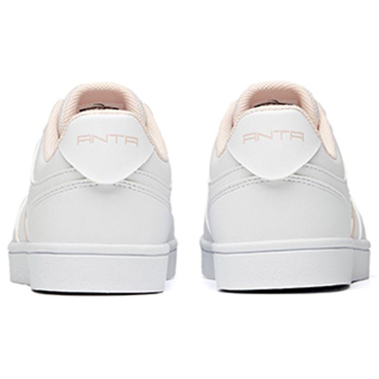 Anta Comfortable Lightweight Durable Low-Top Skate Shoes Women Sneakers White Pink 922118009-1
