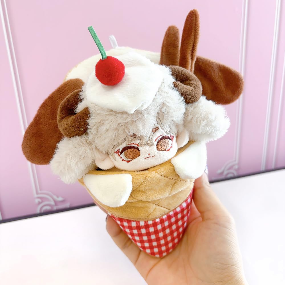 Stuffed Animal Costume for a 10cm Plush and Accessories for Your Favorite Anime or Otaku Perfect As a Doll Mascot or Kpop Doll Crepe-shaped Dog.