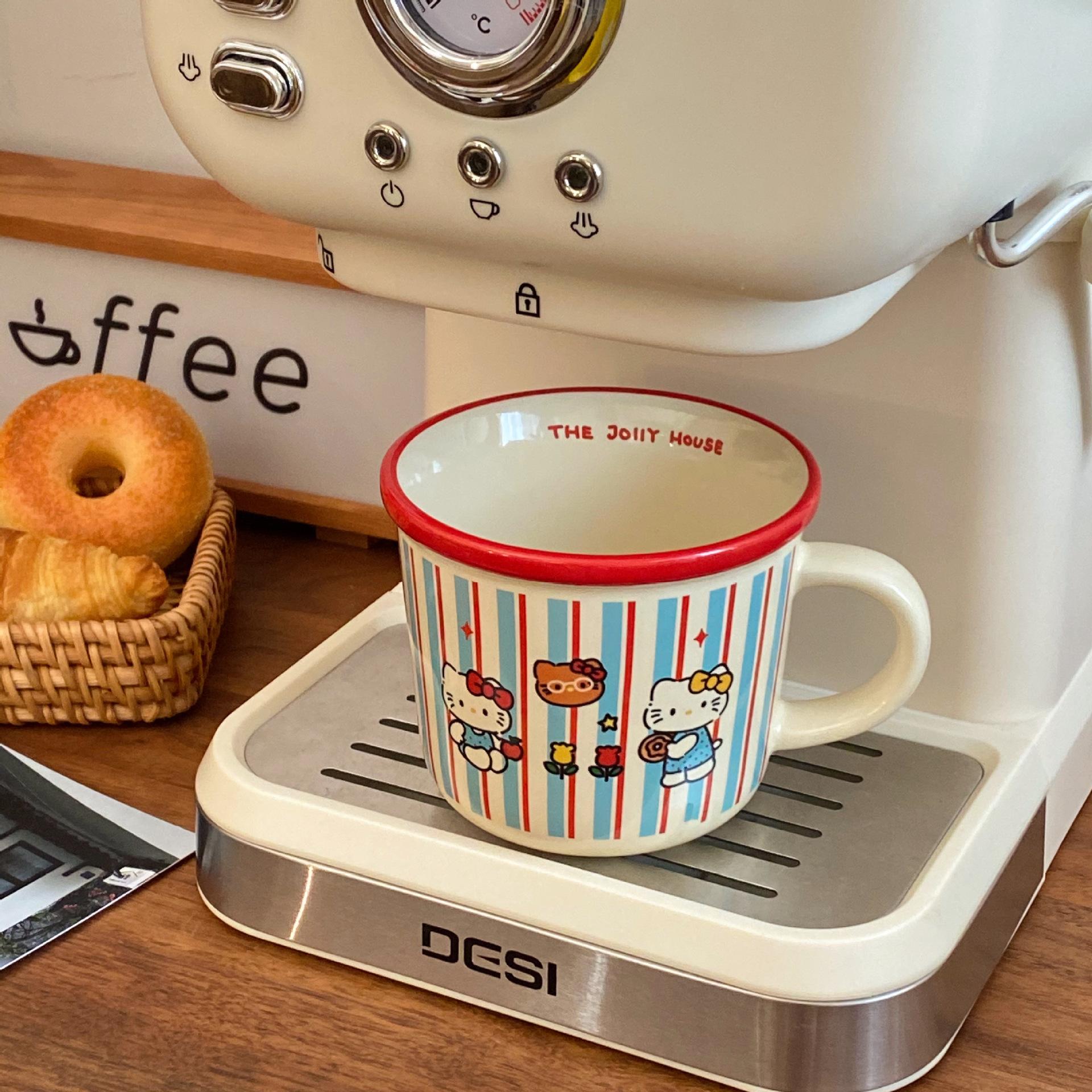 

Original Homemade Star Elk Ceramic Cup Mug High Value With Handle Household Drinking Cup Coffee Cup 301-400ml