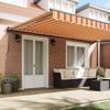 Retractable Awning Frame Multicolor 500 X 300 Cm