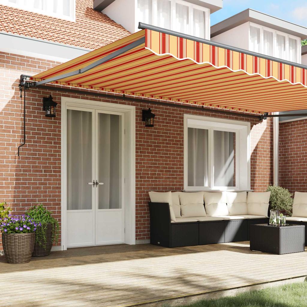 Retractable Awning Frame Multicolor 500 X 300 Cm