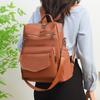 Trendige Mode kontrastierende Farben Patchwork Pendler Damen Taschen große Kapazität Textur vielseitig Rucksack praktisch Klasse Reise Umhängetasche
