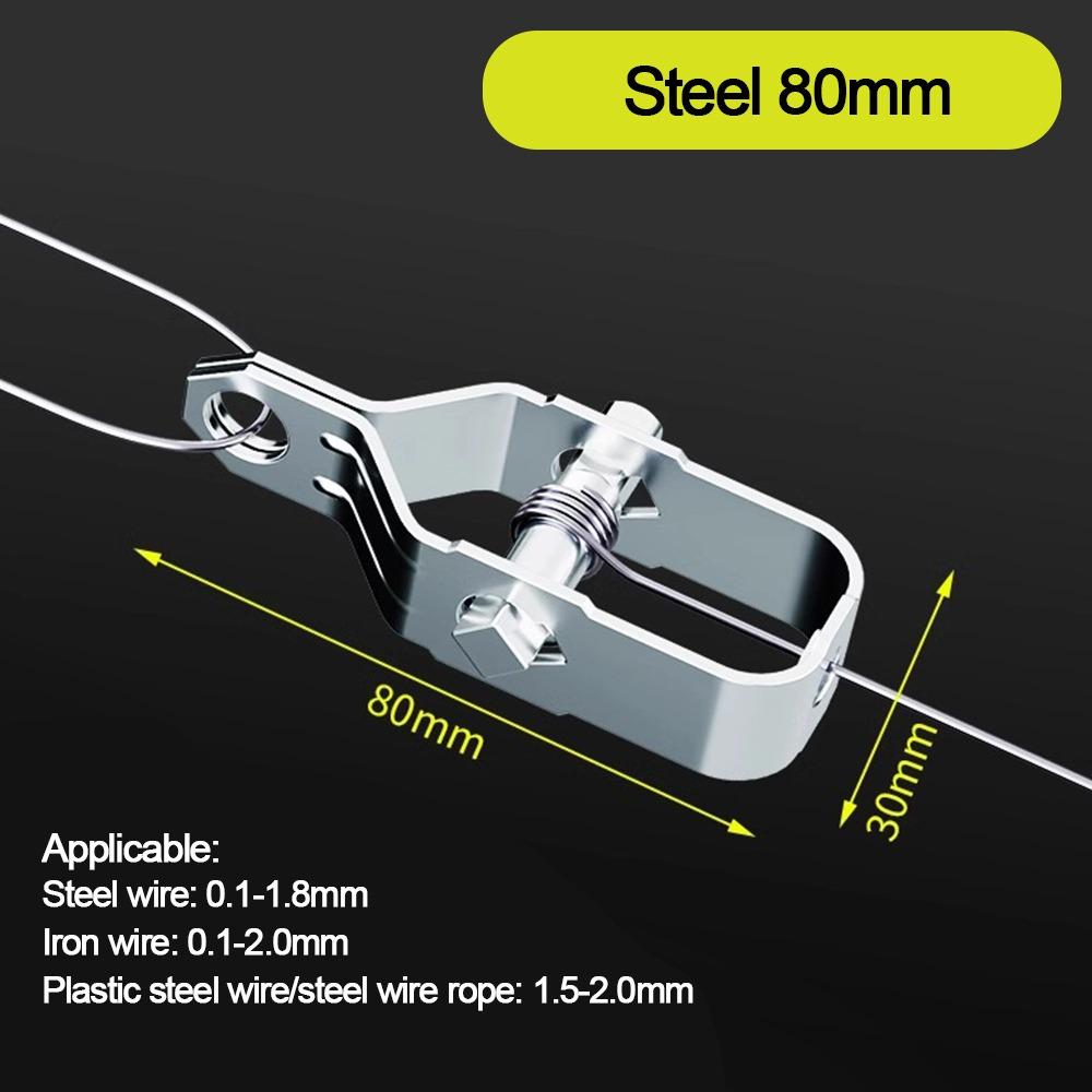 

New Heavy Duty Wire Tightener Silver Galvanised Electric Fence Tightener Wire Ratchet Tensioner Home