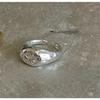 Brushed Plain Ring, Female Niche Light Luxury, High Sense, Irregular Index Finger Ring, Can't Lose Color, Ring Tide