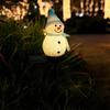 Solar Powered Snowman Stake Light Outdoor Christmas Decoration for Yard Garden & Pathway Auto On/Off Waterproof Festive Atmosphere Lights