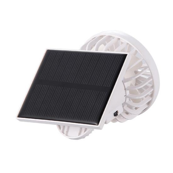 Mini Cooling Fan Adjustable Angle Strong Airflow Low Noise Rechargeable Solar Powered Fan Clip-on Hat Fan