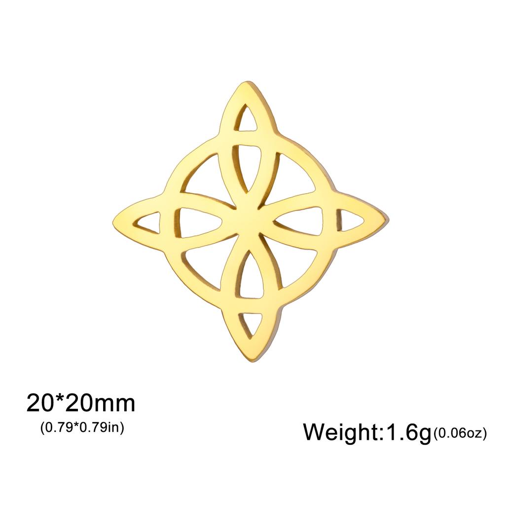 Cazador Vintage Witch Knot Women's Brooch Lapel Pins Stainless Steel Amulet Suit Collar Badges for Men Jewelry Witchcraft 2025