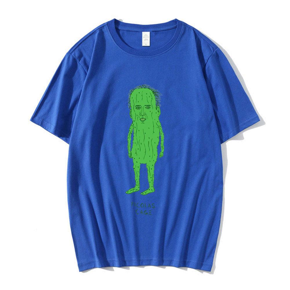 Picolas Cage T Shirt Unisexs Nicolas Cage T Shirt Nicolas Cage Funny Weird Creepy Raising Arizona Green Pickles Valley T Shirts