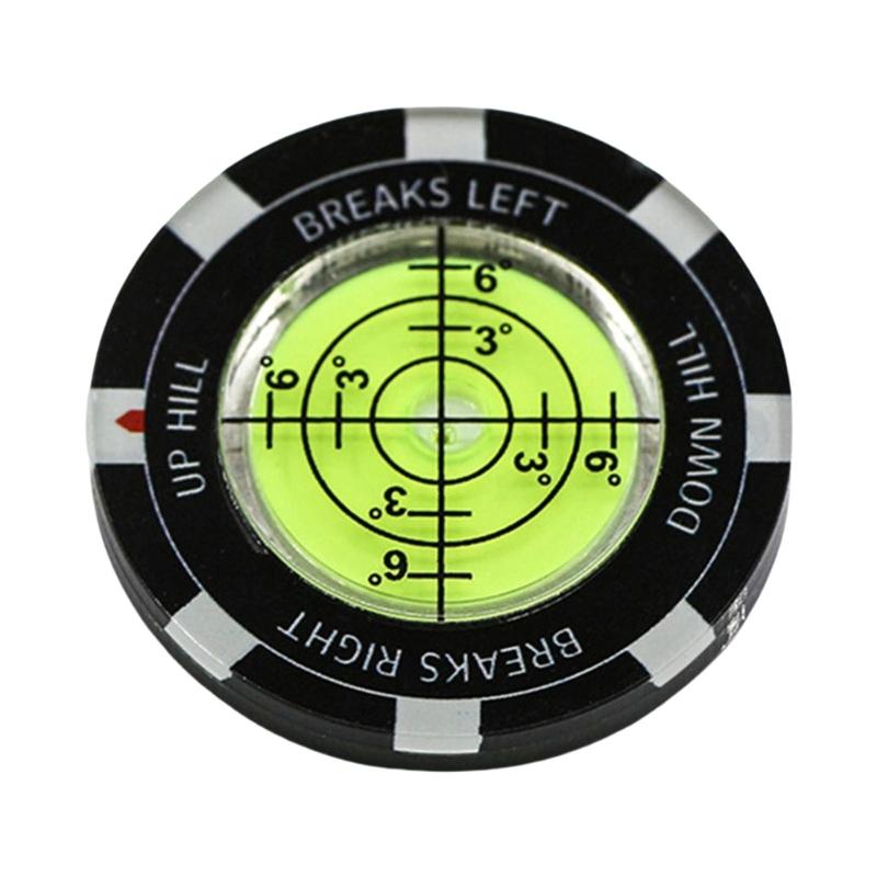 Bubble Levels Golfball Marker Golfs Putting Aid Round Bubble Levels High Precision Reader Golfs Accessory for Men Women 1