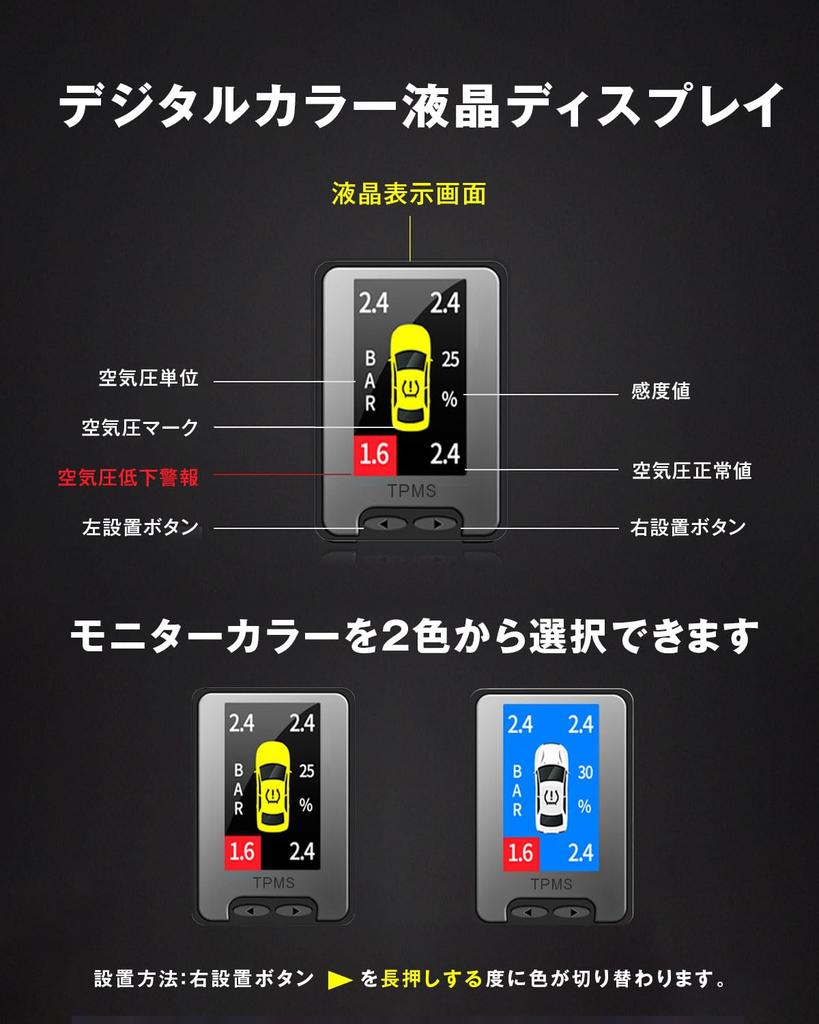 BGUCAR Tire Pressure Monitoring System for Toyota Vehicles, Indirect TPMS, Embedded Switch Hole, No Sensor Required, Toyota A-Type 5-Pin Connector