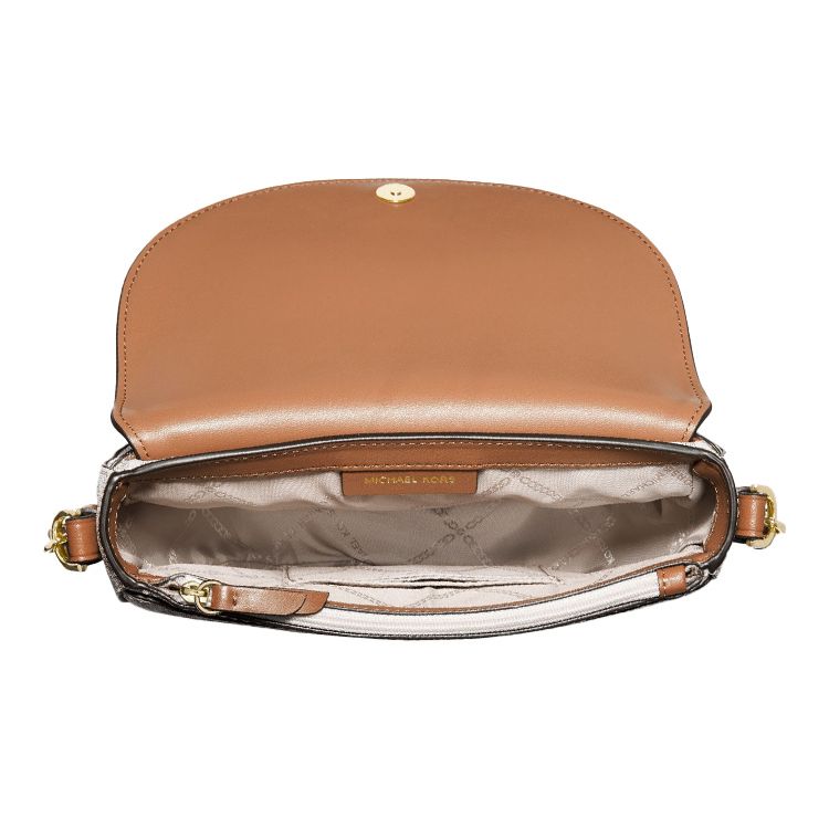 Michael Kors Mk Jet Set Charm Classic Monogram Chain Logo Shoulder Crossbody Bag Medium Women Bags Vanilla-White Acorn-Brown 32T0GT9C6B-149