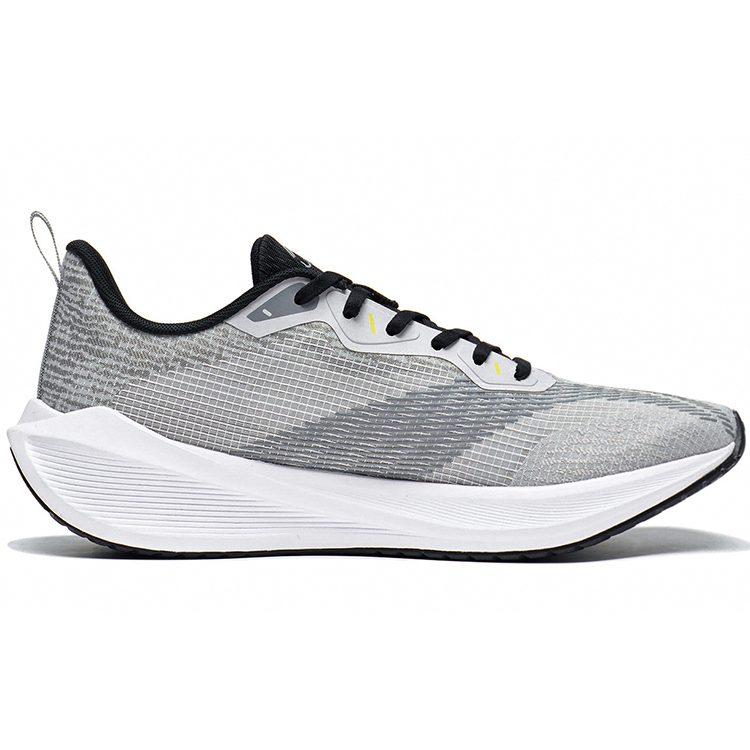 Li Ning Wuyue Cushioning Slip Resistant Abrasion Resistant Breathable Low top Casual Running Shoes Men's Shark Gray ARST003-5