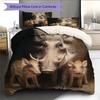 Warthog Pattern Bedding Home Decoration Birthday Gift (1 * Duvet Cover + 2 * Pillowcase, Without Core)