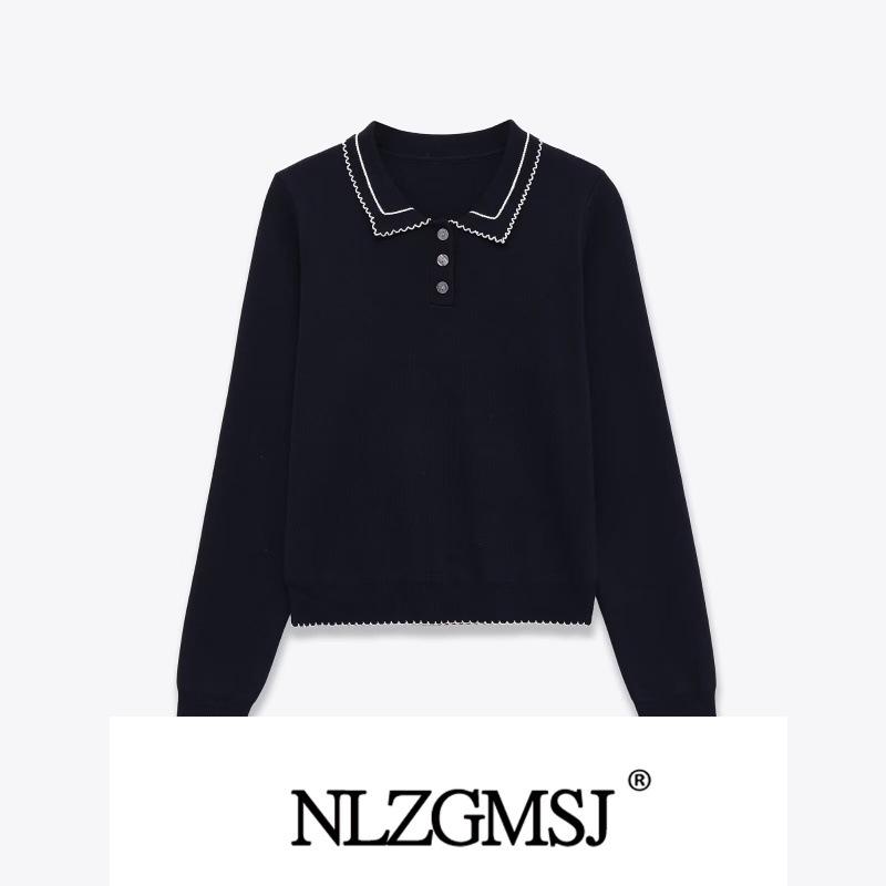 

2025 Winter European & American Style Color Block Knit Short Sleeve Top Medium