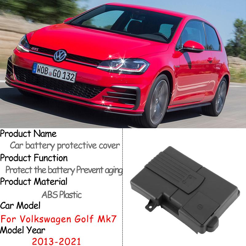 Car Battery Cover for Volkswagen VW Golf Mk7 5G 1.4T 2.0T 2013~ 2014 2015 2017  Car Flame Retardant Engine Accessories