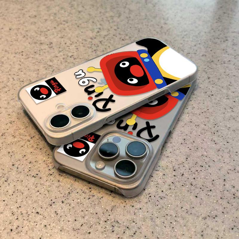 TV Penguin for Apple 17 Phone Case for IPhone 16 Promax Matte 15 Plus New 14 Personality