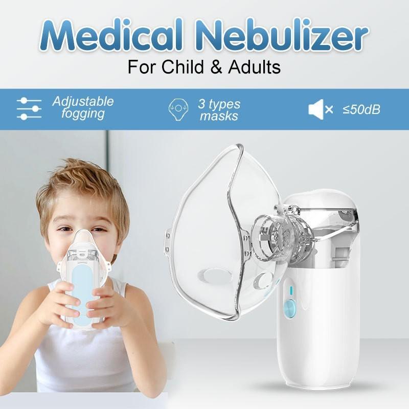 Ultrasonic Rechargeable Portable Nebulizer For Kids And Family Medical Tool Care