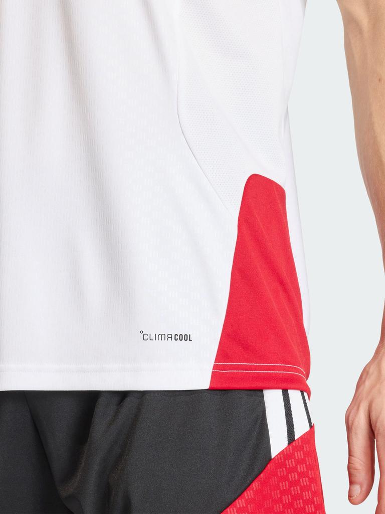 Adidas Germany Climacool Tiro Round-neck Pullover Short-Sleeve Basic Football Shirt for Men