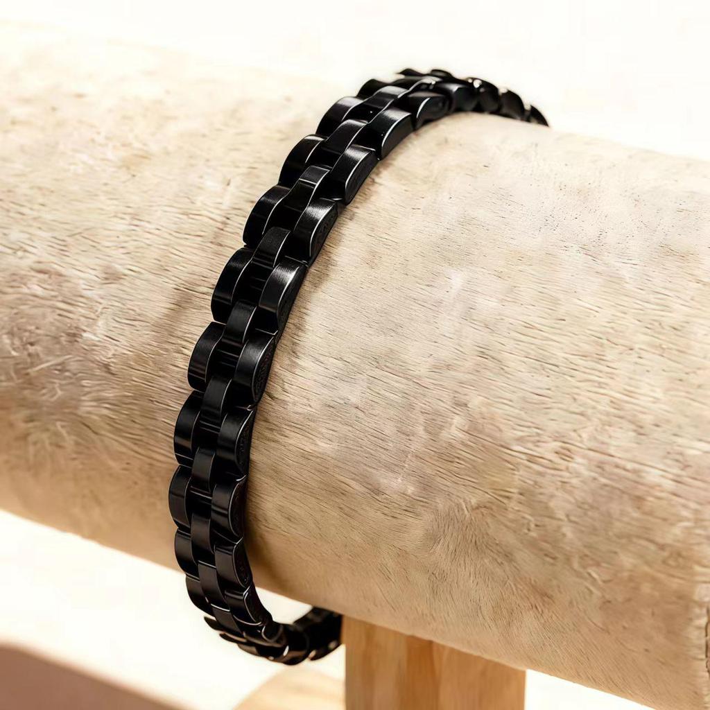 Herren Doppelreihiges reines rotes Kupfer-Magnetarmband – Stilvolles europäisches und amerikanisches Design