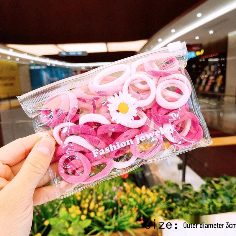 Children's Seamless High-Elasticity Hair Ties - No Damage Rubber Bands for Girls