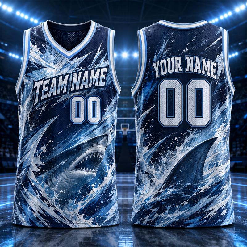 Trendy Animal Graphic Basketball Jersey For Men Custom Name Team Name Number Sports Tank Tops Loose Breathable Team Uniforms
