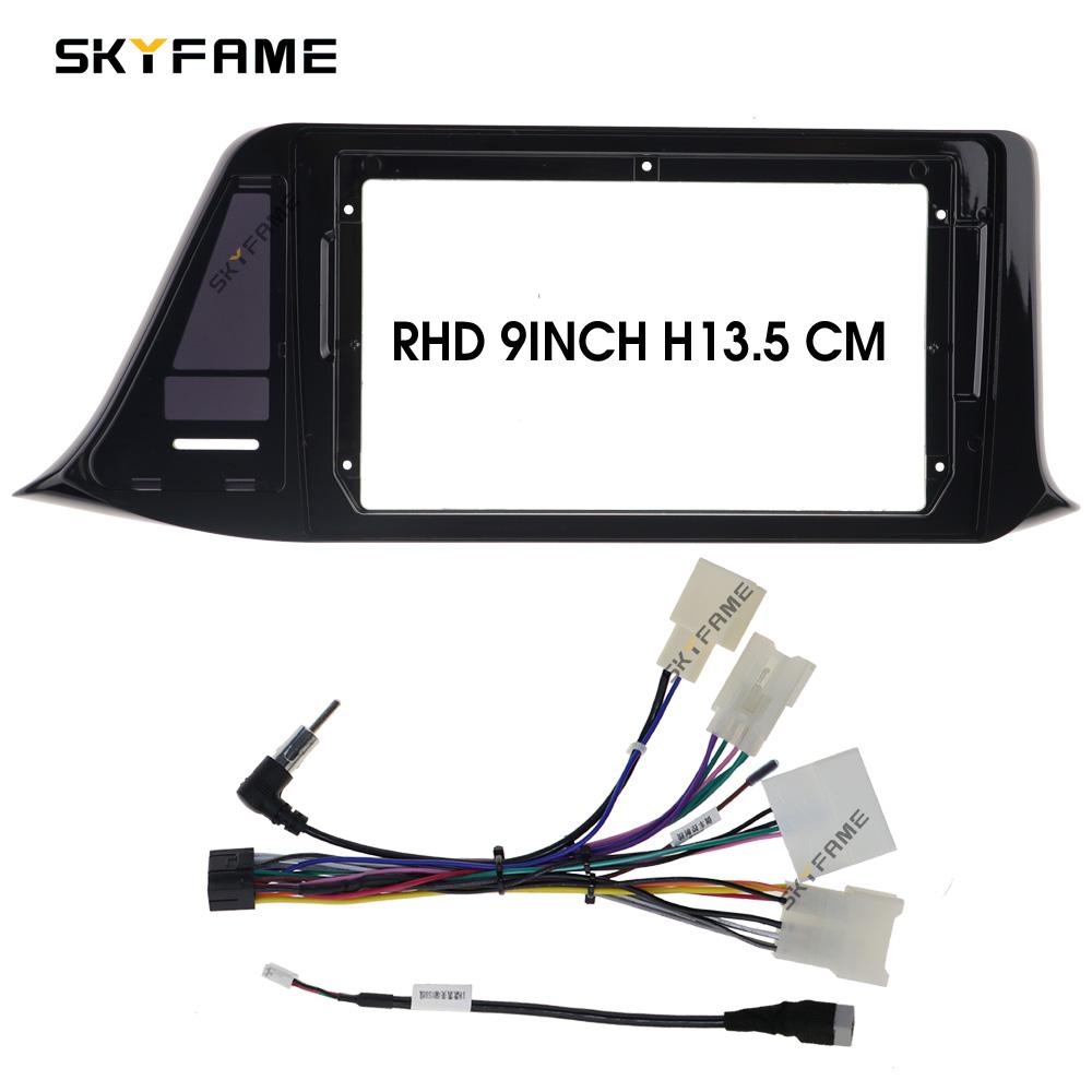 SKYFAME Car Frame Fascia Adapter Canbus Box Decoder Android Radio Dash Fitting Panel Kit For Toyota CHR IZOA