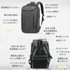 Backpack Business Backpack Rucksack 17 Inch PC Business Backpack Laptop Back Bag Large Capacity 30L with USB Charging Function Unisex Outdoor Travel