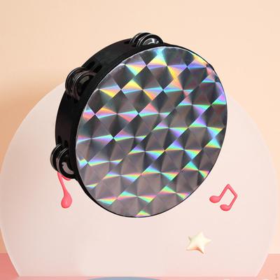 Drum Tambourine Professional Rhythm Handbell Unique Musical Instrument Handheld Wooden for Party