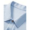 Men Waffle Knit Turn Down Collar Short Sleeve Polo Shirt Casual Breathable Solid Daily Tops